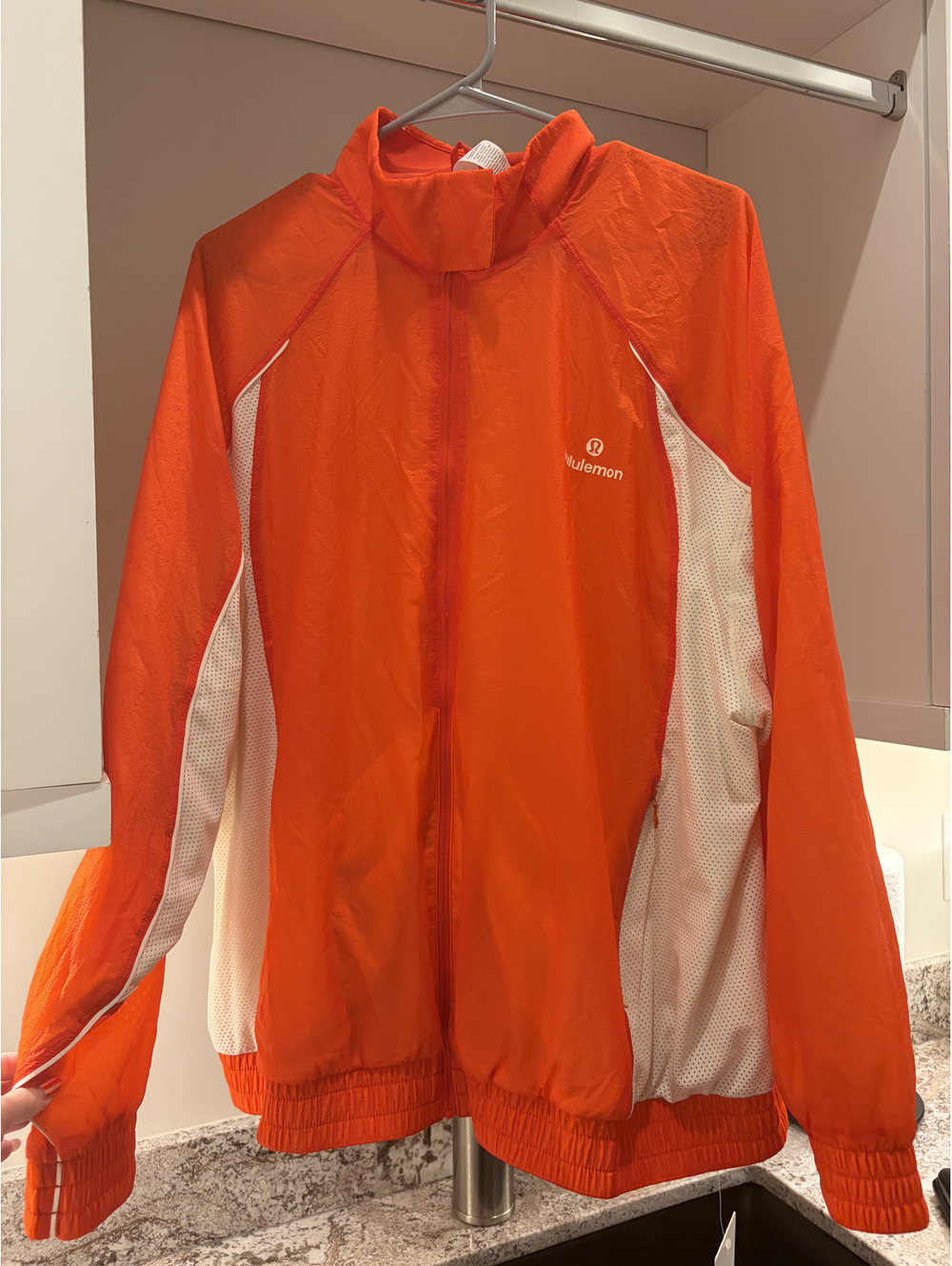 NWT Lululemon License to Train Textured Jacket size L in orange